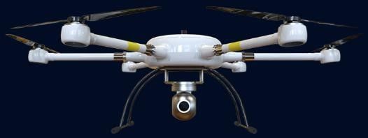 120min সর্বোচ্চ লোড 8kg মাল্টি রটার UAV লং120 হালকা বৃষ্টি প্রতিরোধের ছয় অক্ষ ড্রোন