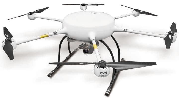 120min সর্বোচ্চ লোড 8kg মাল্টি রটার UAV লং120 হালকা বৃষ্টি প্রতিরোধের ছয় অক্ষ ড্রোন